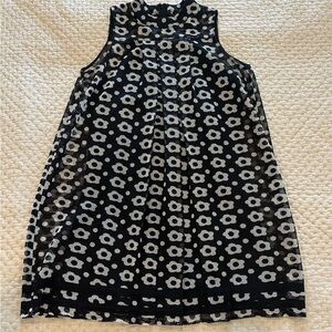 Sachin + Babi Black and White A-Line Midi Dress